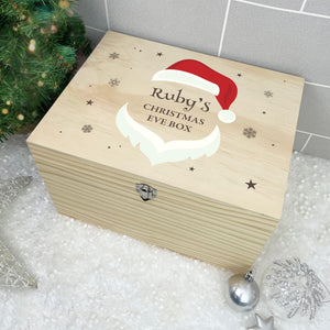 Personalised Santa Face Christmas Eve Box - 5 Sizes (16cm | 20cm | 26cm | 30cm | 36cm)