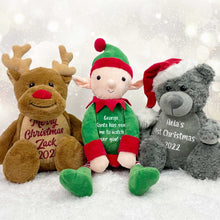 Load image into Gallery viewer, Personalised Elf Soft Toy
