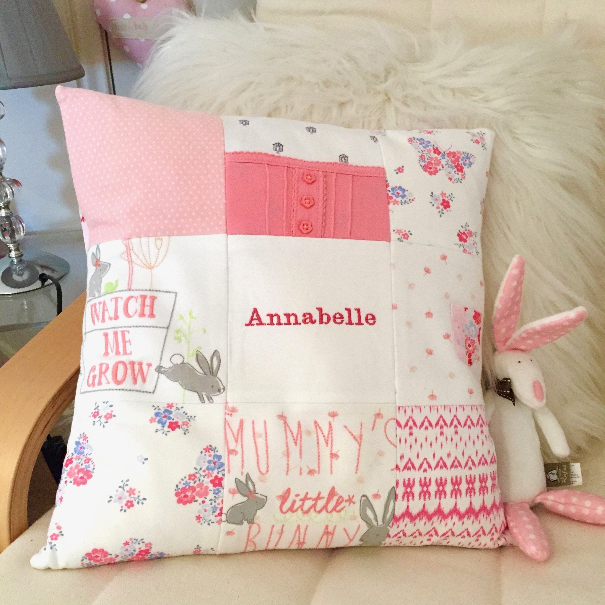 Bespoke Patchwork Cushion Lovely NICU Gifts